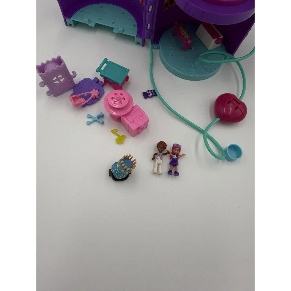 Polly Pocket Unicorn Birthday Party Compact Playset 2 Dolls Unicorn